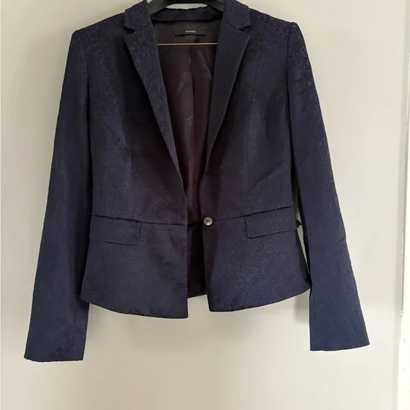 Tahari Blue Blazer Tailored Suit Jacket size 10 - Picture 4 of 12
